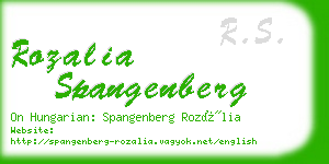 rozalia spangenberg business card